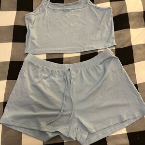 Sky Blue Women's Pajama Set